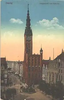 Danzig Langemarkt Rathaus * ca.1920