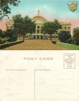 Arizona Phoenix State Capitol Goldschnittprägekarte * ca.1910