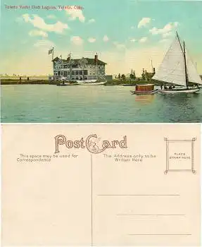 Ohio Toledo Yacht Club Lagoon *ca.1910