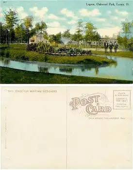 Ohio Lorain Lagoon Oakwood Park *1910