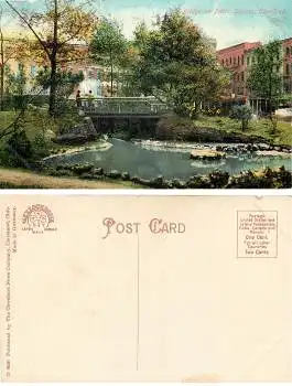 Ohio Cleveland Bridge on Public Square *ca.1910