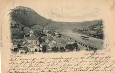 01824 Königstein mit  Festung o 25.5.1898