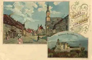 09328 Lunzenau Mulde Litho * ca. 1900