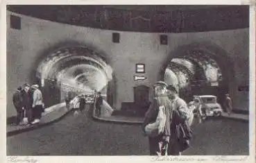 St. Pauli Hamburg Fahrstrasse im Elbtunnel * ca. 1930