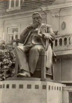 17153 Stavenhagen Fritz-Reuter-Denkmal o 30.8.1968