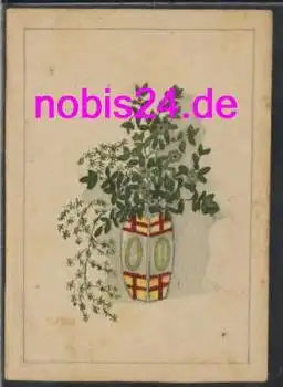 Vase mit Blumen Handgemalt *ca.1930