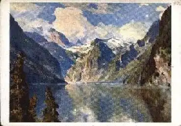 Königssee Künstlerkarte Hanns Maurus * ca. 1940