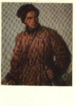 A.G. Lunew, Russischer Partisan, Künstlerkarte