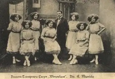 Damen Blasorchester, Damen-Trompeter-Corps Weserlust, Direktor A. Miericke o 16.7.1918