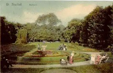 Neustadt an der Mettau Stadtpark Nové Město nad Metují  o 29.4.1908