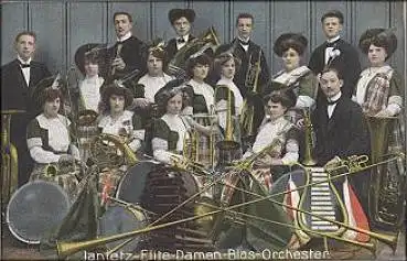 Janietz-Elite-Damen-Blas-Orchester *ca. 1910