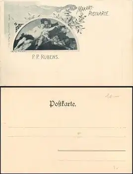 Makart Postkarte P.P.Rubens Jugendstil Verlag Paul Bayer 44 * ca.1900