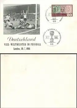 Fußball-WM 1966 Vize-Weltmeister Deutschland o 30.7.66