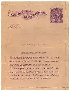 Uruguay Kartenbrief Ganzsache *ca. 1900