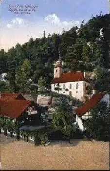 02797 Oybin, Lausitzer Gebirge, Kirche o 3.7.1933