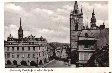 Leitmeritz Marktkirche und altes Rathaus o 26.7.1939