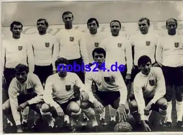 England Nationalmannschaft Fussball WM 1970 Mexico Echtfoto ca.A5