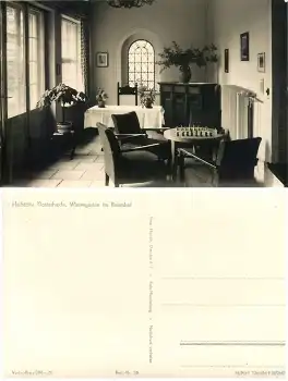 16835 Heilstätte Klosterheide Eintergarten im Rosenhof mit Schachspiel *1956 Hanich0036