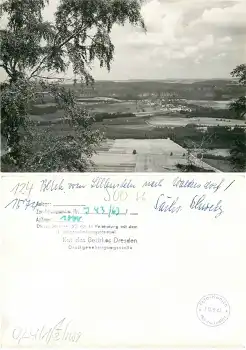 01824 Waltersdorf vom Lilienstein Elbsandsteingebirge Druckvorlage *1976 Hanich1574 abgelehnt