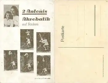 Kunst Fahrrad Akrobatik 2 Antonis *ca. 1930
