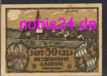 83410 Laufen Notgeld 50 Pfennig um 1920