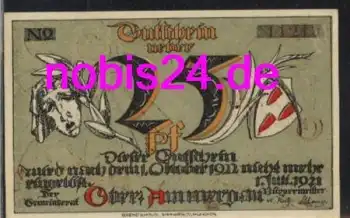 82487 Oberammergau Notgeld 25 Pfennige um 1920