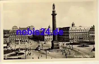 Darmstadt Ludwigsäule o 1952