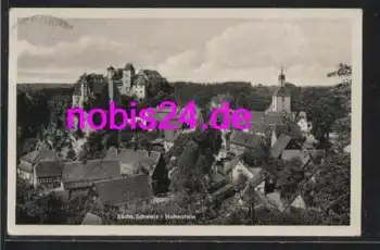 01848 Hohnstein Kirche Burg o 16.8.1954