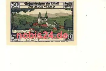 06485 Gernrode Notgeld 50 Pfennige um 1920