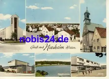 61231 Nauheim Kirchen Rathaus o 1979