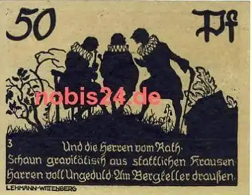 06905 Bad Schmiedeberg Notgeld 50 Pfennige um 1920