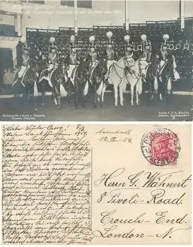 Dresden Reiterfest 1914 Quadrille der Schwarzen Husaren o 10.3.1914