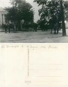 Dresden 43. Bundes Fest 1926 des Bundes deutscher Radfahrer BDR Festumzug Echtfoto