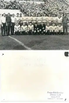 Chemie Leipzig Fussballmannschaft DDR Meister Echtfoto 18 x 13 cm um 1964