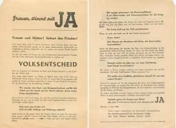 Dresden Flugblatt zum Volksentscheid 1946