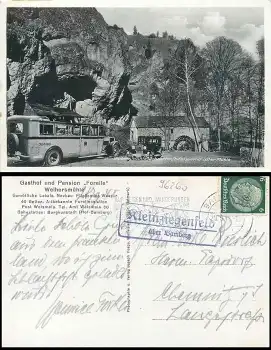 96260 Kleinziegenfeld über Bamberg Landpoststempel auf AK o 29.9.1941