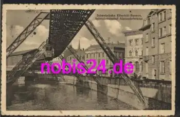 Elberfeld Wuppertal Schwebebahn Brücke o 21.8.1916