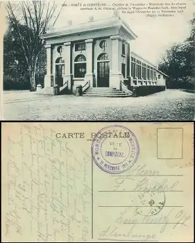 Monument de Larmistice Ville de Compiegne 11. Novebre 1918  o 28.12.1930