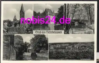 49143 Schledehausen Gasthof Kirche Burg  ca.1930