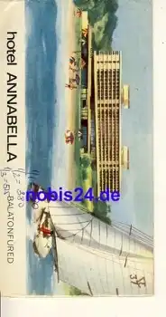 Balatonfüred Hotel Annabella ca.1960 Heft 10 Seiten