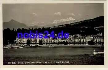 Geneve Quai des Eaux Vives o 1929