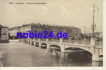 Geneve Pont du Mont Blanc *ca.1920