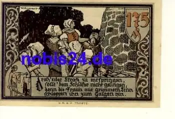 16775 Gransee Notgeld 175 Pfennige um 1920