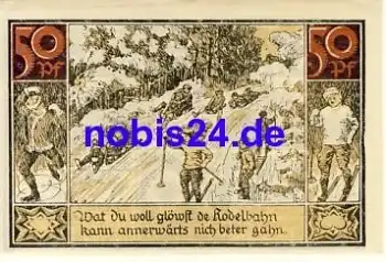 16798 Fürstenberg Notgeld 50 Pfennige 1921