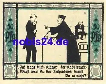 08132 Mülsen St. Jacob Notgeld 50 Pfennige 1921