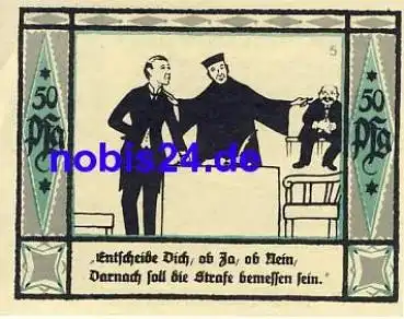 08132 Mülsen St. Jacob Notgeld 50 Pfennige 1921