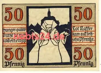 06618 Naumburg Notgeld 50 Pfennige 1920