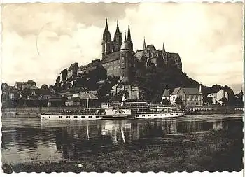 Elbdampfschiff "Einheit" vor Meissen o 7.5.1957