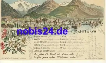 Interlaken Litho o 1903