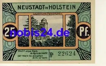 23730 Neustadt Holstein Notgeld 25 Pfennige um 1920